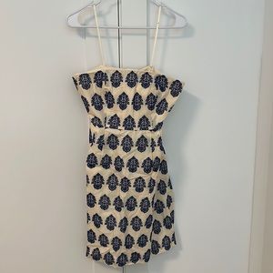 J.Crew Paisley Strapless Dress with Pockets 6